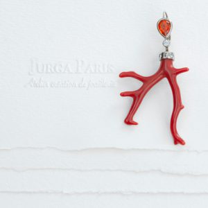boucle oreille corail rouge bijoux jurga paris atelier photo gaya