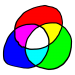 icône logo couleurs rvb rgb adobe chromie